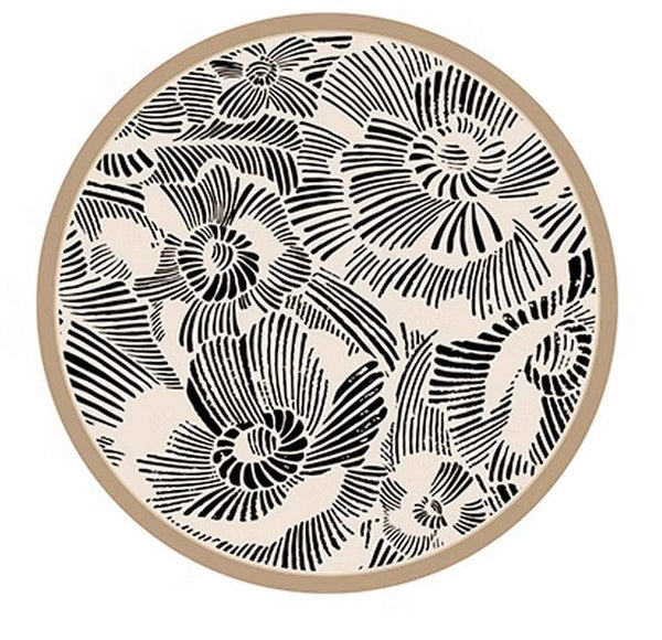 Modern Rug Ideas for Living Room, Dining Room Contemporary Round Rugs, Bedroom Modern Round Rugs, Circular Modern Rugs under Chairs-Silvia Home Craft
