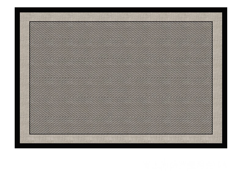 Mid Century Black Rugs for Living Room, Elegant Modern Area Rugs under Sofa, Dining Room Floor Rugs, Abstract Contemporary Rugs for Bedroom, Modern Carpets for Office-Silvia Home Craft