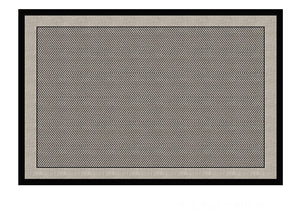Mid Century Black Rugs for Living Room, Elegant Modern Area Rugs under Sofa, Dining Room Floor Rugs, Abstract Contemporary Rugs for Bedroom, Modern Carpets for Office-Silvia Home Craft