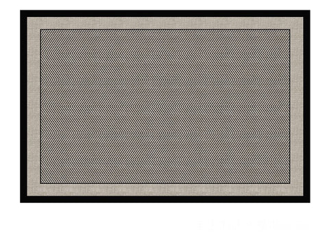 Mid Century Black Rugs for Living Room, Elegant Modern Area Rugs under Sofa, Dining Room Floor Rugs, Abstract Contemporary Rugs for Bedroom, Modern Carpets for Office-Silvia Home Craft