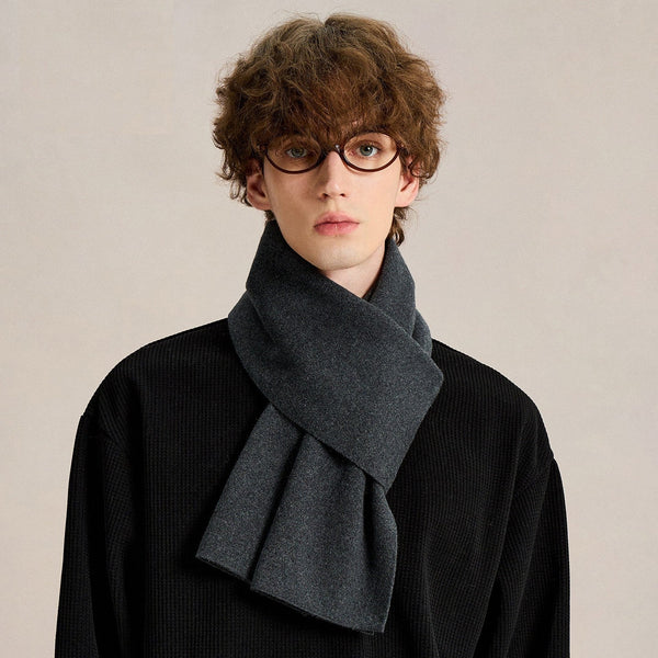 Casual Fashion Scarf for Men, Men's Cashmere Scarf Winter, Soft Wool Scarf for Men, Men's Winter Scarf, Business Formal Men Scarf Styles, Wool Scarf for Gentleman-Silvia Home Craft