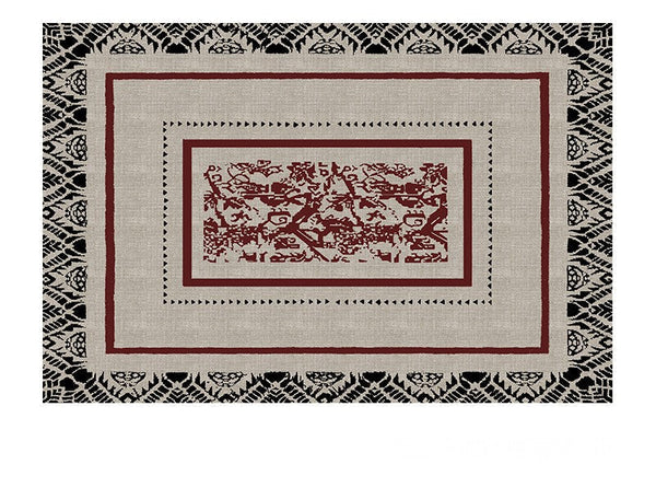Dining Room Floor Rugs, Abstract Contemporary Rugs for Bedroom, Mid Century Area Rugs for Living Room, Elegant Modern Area Rugs under Sofa, Modern Carpets for Office-Silvia Home Craft