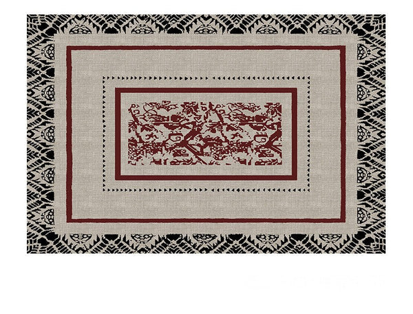 Dining Room Floor Rugs, Abstract Contemporary Rugs for Bedroom, Mid Century Area Rugs for Living Room, Elegant Modern Area Rugs under Sofa, Modern Carpets for Office-Silvia Home Craft