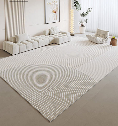 Abstract Area Rugs for Living Room, Modern Rug Ideas for Living Room, Bedroom Floor Rugs, Contemporary Area Rugs for Dining Room-Silvia Home Craft