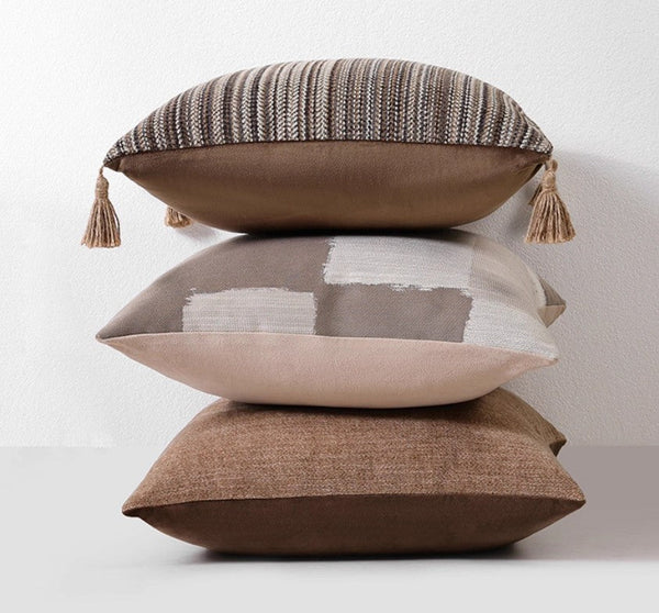 Geometric Modern Sofa Pillows, Abstract Decorative Pillows for Couch, Contemporary Throw Pillows, Modern Pillows for Bedroom, Modern Sofa Pillows-Silvia Home Craft