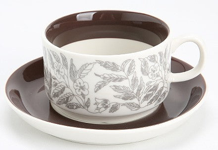 Vintage Porcelain Tea Cup Saucer Set, 8 oz British Tea Cup and Saucer in Gift Box, Royal Ceramic Cups, Elegant Ceramic Coffee Cups-Silvia Home Craft