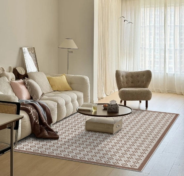 Mid Century Contemporary Modern Rugs for Living Room, Modern Rug Placement Ideas for Dining Room, Large Modern Rugs for Bedroom-Silvia Home Craft