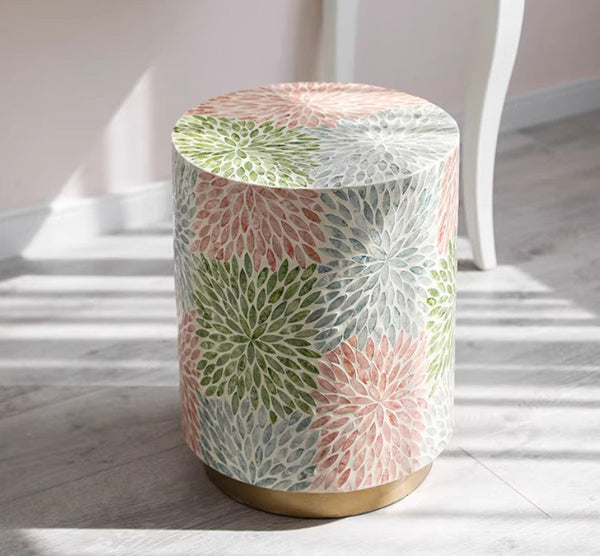 Unique Small End Table, Contemporary Small Sofa Side Table, Portable Casual Side Table, Creative Coffee Table, Shell Small Side Table-Silvia Home Craft