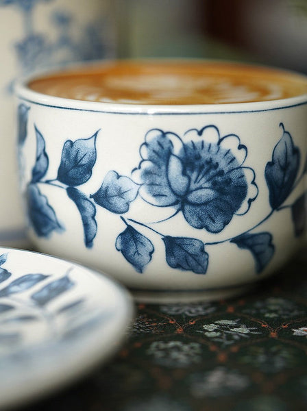 Traditional Tea Cup Set, Porcelain Tea Cups, Floral Tea Cup Set, Classic British Tea Cups, Elegant Tea Cup With Saucer, Ceramic Tea Cup with Saucer, Tea Cup Set, Vintage Tea Cup Set, Modern Ceramic Cups-Silvia Home Craft