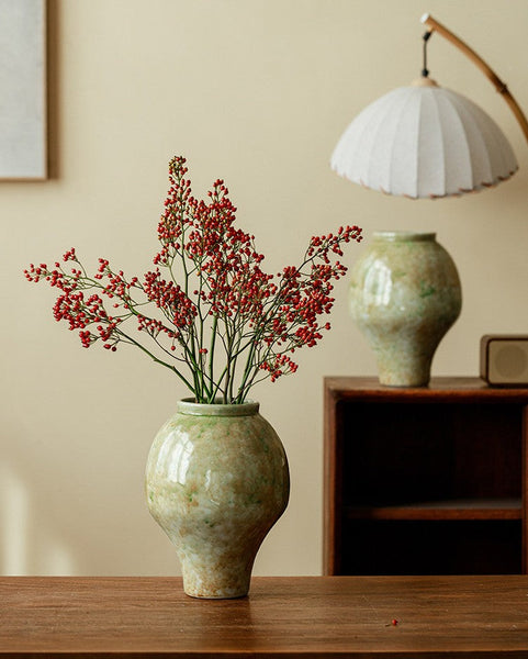 Flower Vases on Table, Centerpiece Ceramic Bud Vases, Porcelain Flower Vases, Handmade Water Holding Flower Vase-Silvia Home Craft
