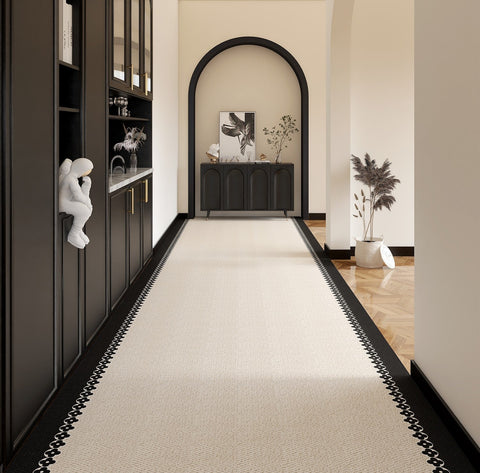 Long Narrow Runner Rugs, Extra Long Hallway Runners, Stain-resistant Non Slip Entryway Runner Rug Ideas, Geometric Modern Long Hallway Runners, Contepmorary Runner Rugs-Silvia Home Craft