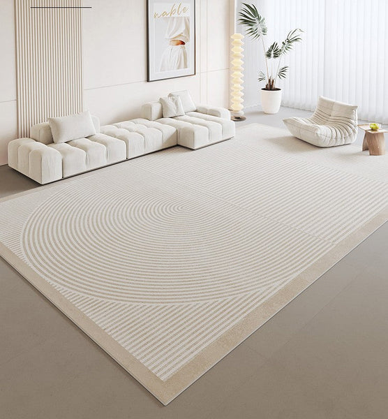 Bedroom Floor Rugs, Contemporary Area Rugs for Dining Room, Abstract Area Rugs for Living Room, Modern Rug Ideas for Living Room-Silvia Home Craft