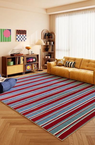 Large Modern Rugs for Living Room, Colorful Modern Rug for Living Room, Geometric Contemporary Rugs for Dining Room, Bedroom Floor Rugs-Silvia Home Craft