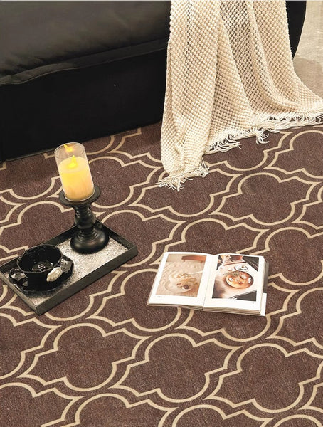 Extra Large Modern Rugs for Bedroom, Geometric Modern Rug Placement Ideas, Abstract Contemporary Modern Rugs for Living Room-Silvia Home Craft