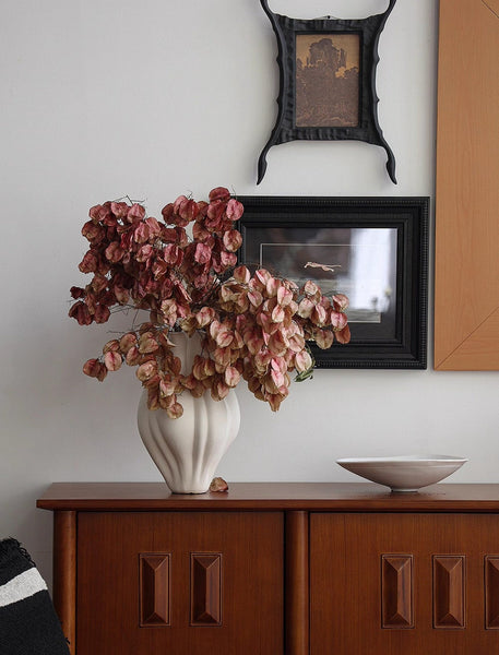 Unique Handmade Modern Flower Vase, Large Porcelain Vases for Modern Home Decor, Centerpiece Ceramic Bouquet Vases, Contemporary Vases on Dining Table-Silvia Home Craft