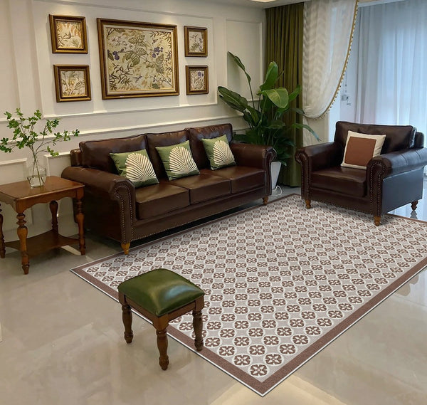 Mid Century Contemporary Modern Rugs for Living Room, Modern Rug Placement Ideas for Dining Room, Large Modern Rugs for Bedroom-Silvia Home Craft