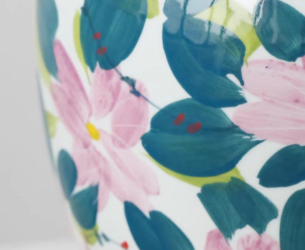 Centerpiece Ceramic Bouquet Vases, Contemporary Vases on Dining Table, Unique Handmade Modern Flower Vase, Large Porcelain Vases for Modern Home Decor-Silvia Home Craft
