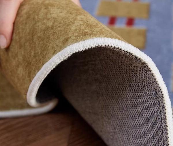 Mid Century Modern Rugs for Living Room, Vintage Area Rugs for Bedroom, Large Contemporary Area Rugs for Dining Room-Silvia Home Craft