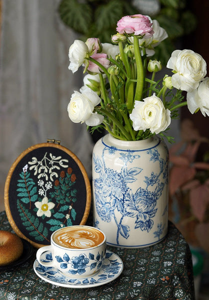 Classic British Tea Cups, Traditional Tea Cup Set, Porcelain Tea Cups, Floral Tea Cup Set, Elegant Tea Cup With Saucer, Ceramic Tea Cup with Saucer, Tea Cup Set, Vintage Tea Cup Set, Modern Ceramic Cups-Silvia Home Craft