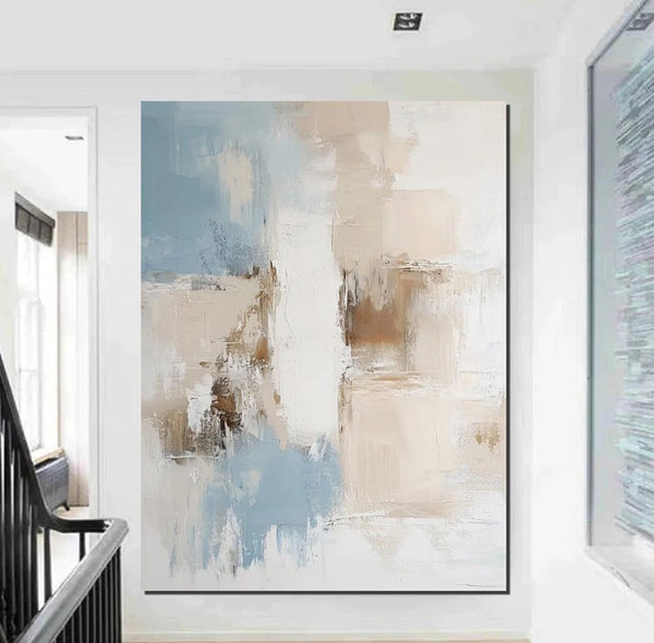 Hand Painted Acrylic Painting, Extra Large Paintings for Living Room, Oversized Wall Art Paintings, Modern Abstract Painting-Silvia Home Craft