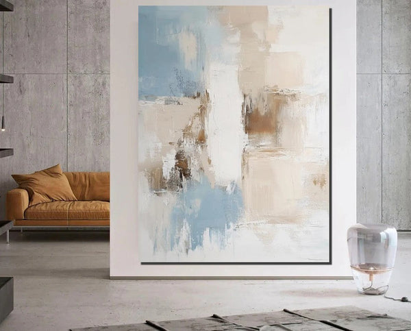 Hand Painted Acrylic Painting, Extra Large Paintings for Living Room, Oversized Wall Art Paintings, Modern Abstract Painting-Silvia Home Craft