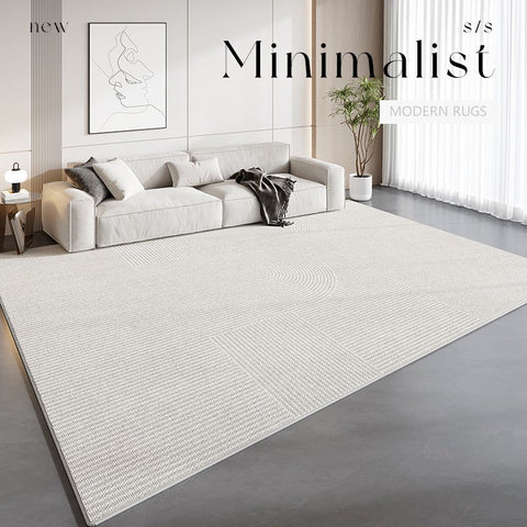 Unique Contemporary Modern Rugs, Large Grey Geometric Carpets, Abstract Modern Rugs for Living Room, Extra Large Modern Rugs under Dining Room Table-Silvia Home Craft