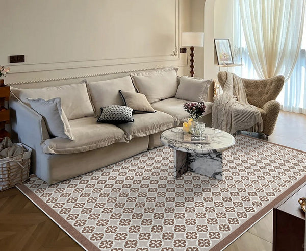 Mid Century Contemporary Modern Rugs for Living Room, Modern Rug Placement Ideas for Dining Room, Large Modern Rugs for Bedroom-Silvia Home Craft