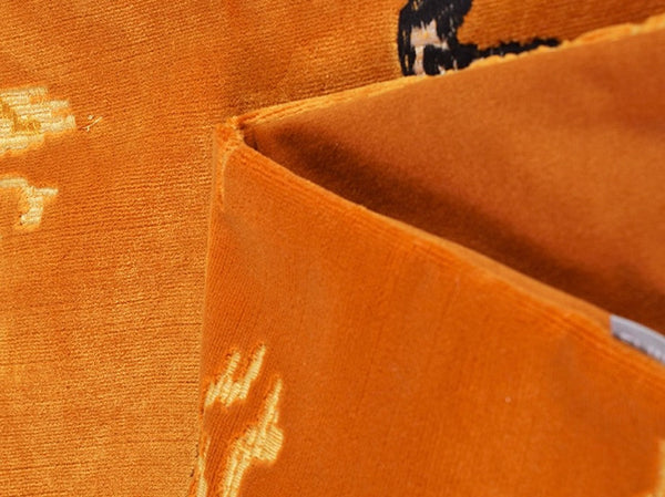 Contemporary Modern Sofa Pillows, Yellow Embroidery Tiger Pattern Pillows for Couch, Decorative Throw Pillows for Bedroom, Large Modern Sofa Pillow for Living Room-Silvia Home Craft