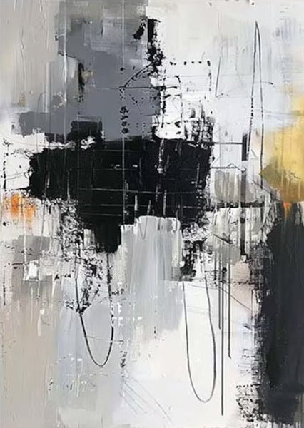 Large Paintings Behind Sofa, Large Painting for Living Room, Acrylic Paintings on Canvas, Heavy Texture Painting, Buy Paintings Online-Silvia Home Craft