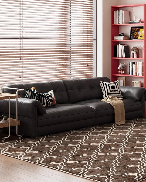 Extra Large Modern Rugs for Bedroom, Geometric Modern Rug Placement Ideas, Abstract Contemporary Modern Rugs for Living Room-Silvia Home Craft