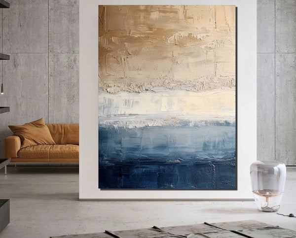 Huge Canvas Painting, Simple Painting Ideas, Living Room Wall Art Paintings, Modern Canvas Painting for Bedroom, Extra Large Paintings on Canvas-Silvia Home Craft