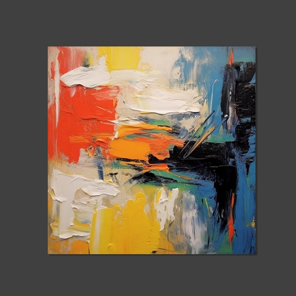 Extra Large Wall Art Paintings, Acrylic Painting for Dining Room, Modern Contemporary Abstract Artwork, Palette Knife Painting, Heavy Texutre Wall Art-Silvia Home Craft