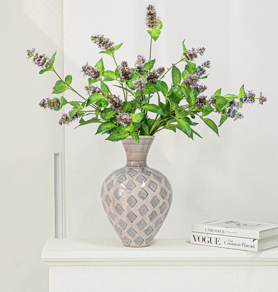 Porcelain Flower Vases, Flower Vases on Table, Contemporary Vases for Modern Home Decor, Ceramic Bouquet Vases, Dining Table Centerpiece-Silvia Home Craft