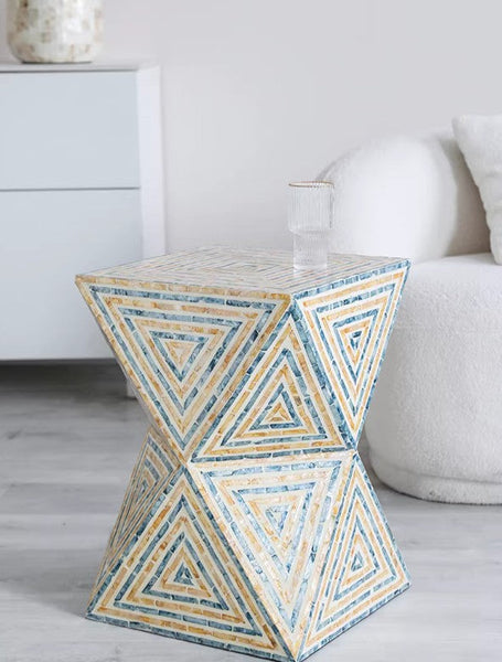 Modern Small End Table, Contemporary Small Sofa Side Table, Unique Shell Small Side Table, Portable Casual Side Table, Creative Coffee Table