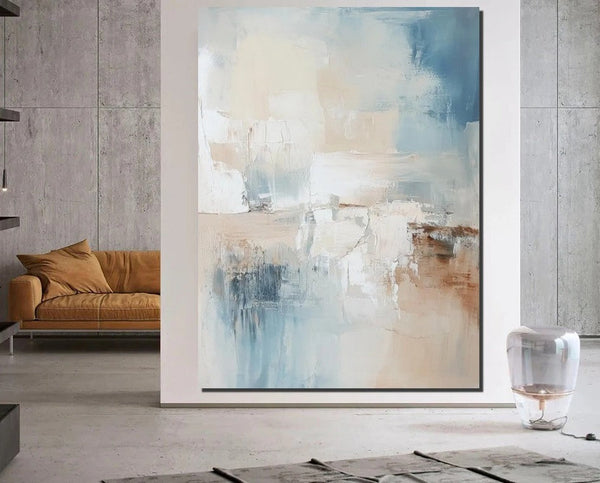Simple Painting Ideas, Living Room Wall Art Paintings, Modern Canvas Painting for Bedroom, Extra Large Paintings on Canvas, Huge Canvas Painting-Silvia Home Craft