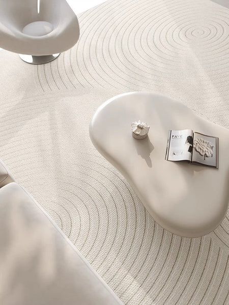 Dining Room Abstract Modern Rugs, Large Modern Rug Placement Ideas for Living Room, Contemporary Modern Rugs for Bedroom-Silvia Home Craft
