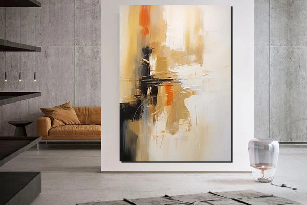 Dining Room Wall Art Paintings, Simple Modern Art, Wall Art Paintings, Buy Paintings Online, Simple Abstract Painting, Large Paintings for Bedroom-Silvia Home Craft