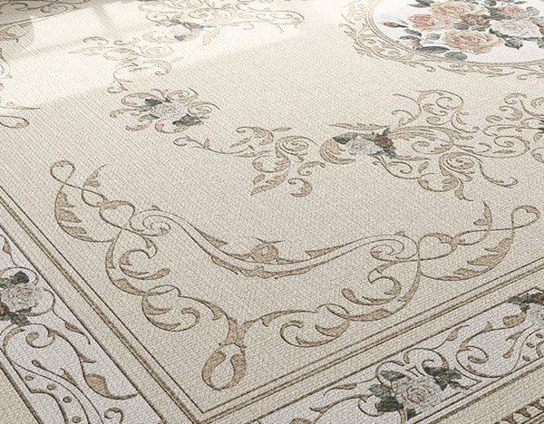 French Style Modern Rugs Next to Bed, Large Modern Rugs for Living Room, Modern Rugs under Dining Room Table, Modern Carpets for Bedroom-Silvia Home Craft