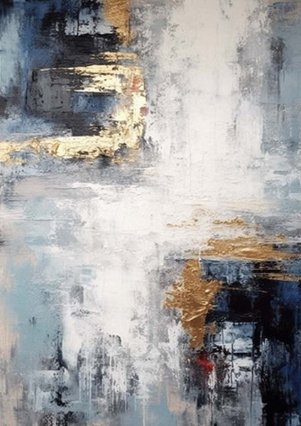 Simple Wall Art Ideas, Large Acrylic Canvas Paintings, Heavy Texture Painting, Bedroom Abstract Paintings, Modern Abstract Painting-Silvia Home Craft