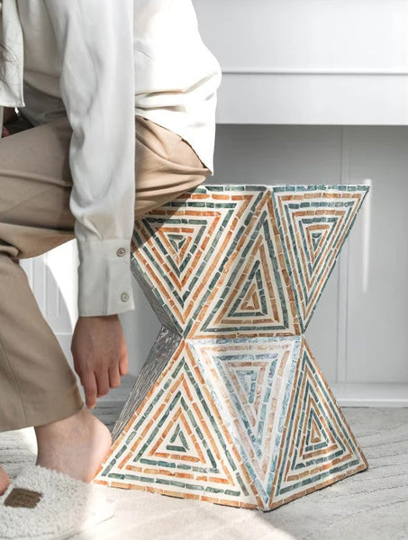 Modern Small End Table, Contemporary Small Sofa Side Table, Unique Shell Small Side Table, Portable Casual Side Table, Creative Coffee Table