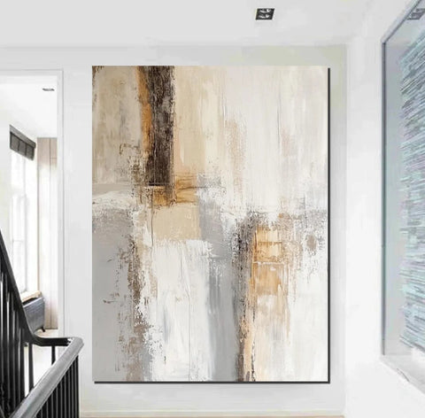 Modern Canvas Painting, Contemporary Acrylic Wall Art Ideas, Large Abstract Paintings, Large Paintings for Living Room, Simple Modern Art-Silvia Home Craft