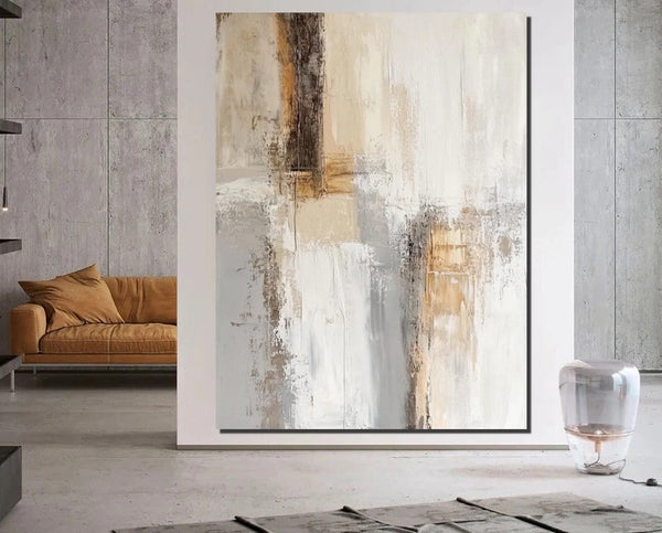 Modern Canvas Painting, Contemporary Acrylic Wall Art Ideas, Large Abstract Paintings, Large Paintings for Living Room, Simple Modern Art-Silvia Home Craft