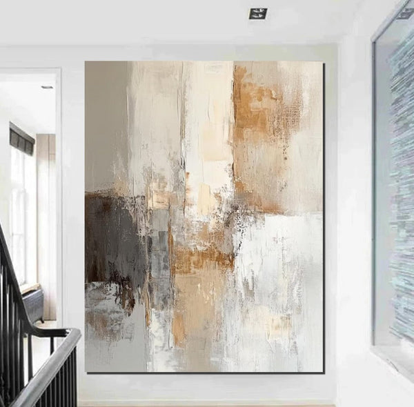 Contemporary Acrylic Wall Art Ideas, Large Abstract Paintings, Modern Canvas Painting, Large Paintings for Living Room, Simple Modern Art-Silvia Home Craft