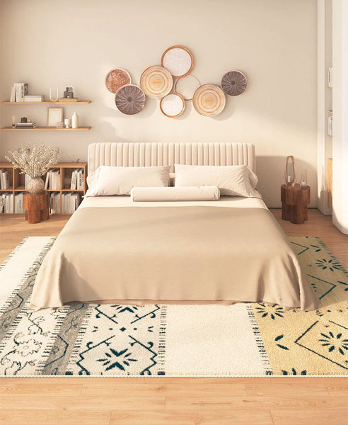 Abstract Contemporary Runner Rugs for Living Room, Hallway Runner Rugs, Thick Modern Runner Rugs Next to Bed, Bathroom Runner Rugs, Kitchen Runner Rugs-Silvia Home Craft