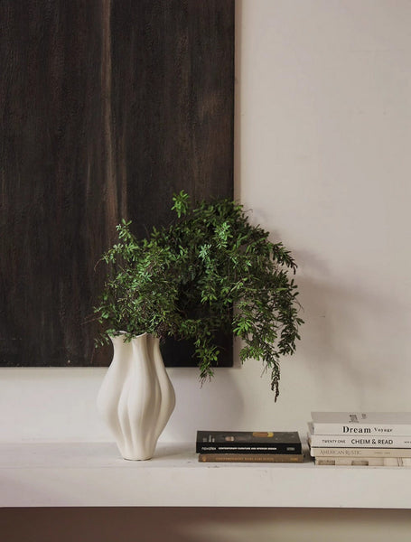 Unique Handmade Modern Flower Vase, Large Porcelain Vases for Modern Home Decor, Centerpiece Ceramic Bouquet Vases, Contemporary Vases on Dining Table-Silvia Home Craft