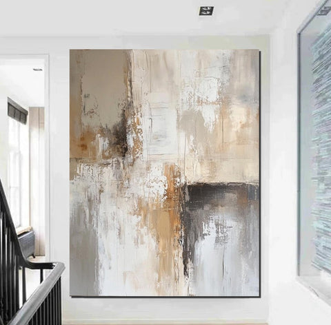 Contemporary Acrylic Wall Art Ideas, Large Abstract Paintings, Large Paintings for Living Room, Simple Modern Art, Modern Canvas Painting-Silvia Home Craft