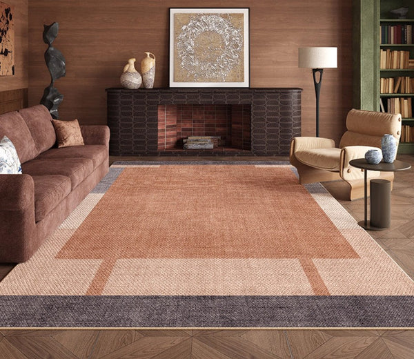 Bedroom Modern Rugs, Dining Room Geometric Modern Rugs, Mid Century Modern Rugs for Living Room, Contemporary Modern Rugs under Coffee Table-Silvia Home Craft