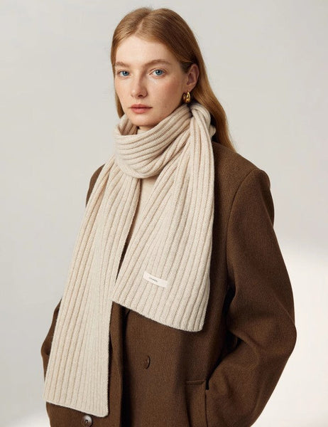 Modern Wool Scarf for Women, Casual Scarf for Women, Winter Wool Scarf, Unique Christmas Gift for Girl, Cold Weather Scarves, Soft Wool Scarf for Women-Silvia Home Craft