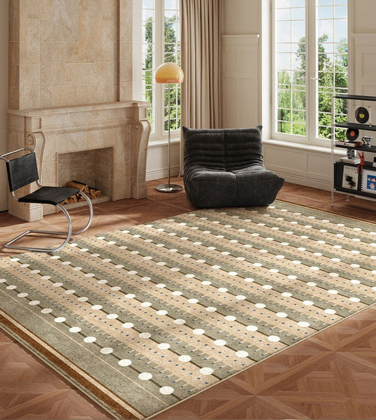 Contemporary Area Rugs for Dining Room, Large Modern Rugs for Living Room, Mid Century Modern Rugs for Bedroom-Silvia Home Craft