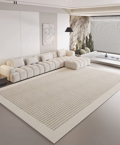 Contemporary Modern Rugs for Living Room, Geometric Modern Rugs for Dining Room, Abstract Modern Rugs for Interior Design-Silvia Home Craft